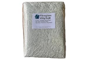 Swindon Composite Supplies : Fibreglass Matting Chopped Strand Matt -Fibreglass Repairs, Roofs,Ponds, Moulding, & Boats (1m x 0.95m (Folded))
