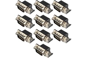 Futheda 10 Pcs Dr9 RS232 9pin Mâle à Souder Connecteur Jack Socket PCB à 90 Degrés pour Interface Informatique