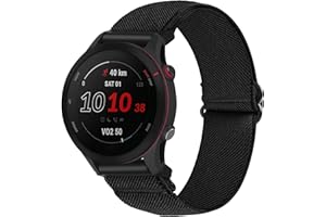 SITAFU Correa para Garmin Vivoactive 4/Forerunner 255/265/Venu 2 para Mujeres Hombres,22mm Nylon Elástica Pulsera de Repuesto Compatibile con Samsung Galaxy Watch 3 45MM/Gear S3/Huawei Watch GT