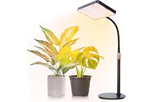 FRGROW Pflanzenlampe LED, UV-IR Vollspektrum Pflanzenlicht für Zimmerpflanzen, Pflanzenleuchte LED, Vollspektrum Pflanzenlampe 208 LEDs, Wachstumslampe für Pflanzen, Daisy Chain Funktion