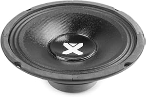 Vonyx/Skytec SPSL8 woofer de 8″ 8 Ω, 400 W (200 W RMS) – Altavoz de Recambio con imán ventilado, suspensión rígida, terminales Spade, Montaje estándar para PA y Bricolaje