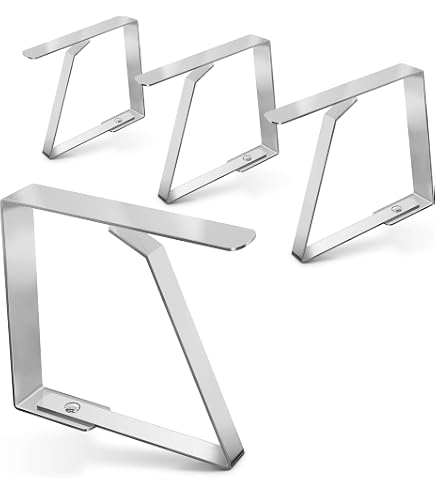 Lot De 24 Pinces à Nappe En Acier Inoxydable - Pour Tables Jusqu'à 1,8 Cm D'épaisseur, Fixation Solide, Usage Intérieur/extérieur - 5