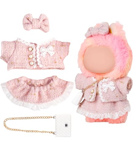 thumbnail image 2 of 5-Pack Clothes Set Designed For Labubu Clothes With Accessories Set, Includes 6 Mini Accessories, Display Bag, Clothes Rack, Headphones, Camera, Sunglasses, Shoes Accessories For Labubu - Style B 2 of 10