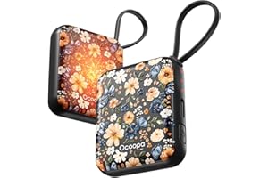 ‎OCOOPA OCOOPA Handwärmer Elektrisch 2er Set, Wiederverwendbar 4000mAh USB Taschenwärmer, 3 Wärmestufen, Maximal 52°C, Weihnachten Geschenke für Frauen, Ideal für Winter Ski, Reisen und Outdoor, UT5 Nano