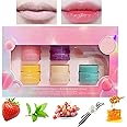 Lip Sleeping Mask,5PCS Mini Day and Night Repair Lip Balm,Lip Balm Set,Lip Mask Overnight,Sleeping Lip Mask,Night Lip Mask,Hydrating Lip Balm,Lip Masks for Dry Lips,Lip Sleep Mask,Lip Care,3g Each