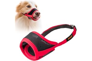 IREENUO Maulkorb für Hunde, um Beißen, Fressen und Bellen zu verhindern, atmungsaktives Netzgewebe, verstellbare Schlaufe, Maulkorb zum Training Kleiner, mittelgroßer und großer Hunde