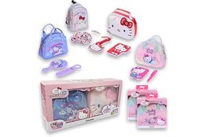 #sbabam FUNNY BOX Hello Kitty Little Bags New Edition, Borsetta Bambina Colorata con Accessori Inclusi, Pack 2 Pezzi, Borsa Bambina con Hello Kitty Gadget - Borsette e Giochi per Bambini +3 Anni