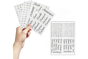 TOUVE Autocollants Français pour Pochettes Classeur A6, Etiquete,Classeur Budget Planner pour Économiser de l'argent, Planifier vos Dépenses