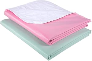 BROSIVE Waterproof Urinal Bed Pad Mint Rose Reusable Cotton for Children and Adults