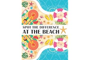 Spot the Difference at The Beach!: A Fun Search and Find Books for Children 6-10 years old