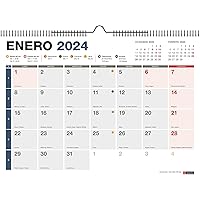 Din B0 5X Calendrier Mural-Organiseur Annuel 2024 140.0 X 100.0 Cm Bleu-Gris, Effaçable À L
