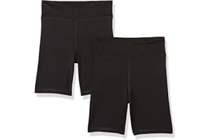 Amazon Essentials Pantaloncini da Ciclismo Midi Bambine e Ragazze, Pacco da 2