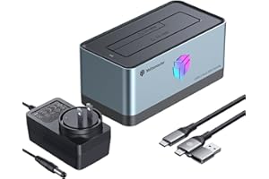 Yottamaster USB 3.0 Hard Drive Docking Station for 2.5/3.5 Inch SATA HDD/SSD, Supports 18TB, Aluminium, Tool-Free Design, Compatible with PC, Laptop, Smart TV, Router, PS4