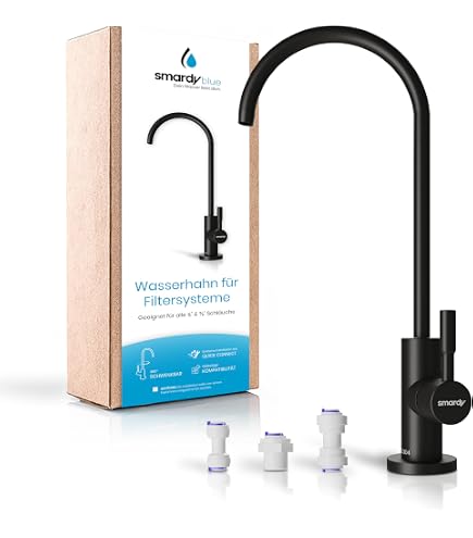 Heyalan Umkehrosmose-Wasserhahn – SUS304 Edelstahl, Gebürstetes Nickel, Für RO-Filtersysteme