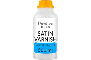 Creative Deco akryllack sidenmatt lack | 500 ml flaska klarlack