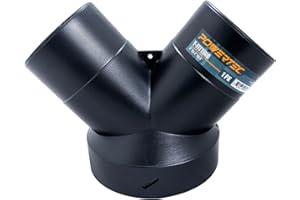 POWERTEC, 6 x 4 x 4 70189 Y-Fitting, Black