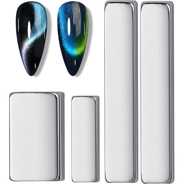 9-teiliges Cat Eye Nagelmagnet-Set – Für Gel-Nagellack, Starker Magnet, Verschiedene Formen
