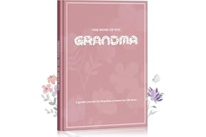 HYGGARTN Grandmother, I Want To Hear Your Story - The Stories and Memories of Grandmother's Life - A Guided Story Journal To Share Her Life & Love - Meaningful Gift for Grandmother Birthday Christmas（Pink）
