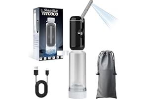 ‎VITCOCO Po Dusche - VITCOCO Tragbarer Elektrischer Bidet 200 ml - Sanftem sowie Starkem Wasserstrom - Wiederaufladbarer Podusche für Zuhause und Reisen, zur Postpartum-Pflege und Säuglingspflege, Schwarz