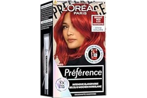 ‎L'OREAL PARIS L'Oréal Paris Intensywna, trwała farba do włosów, błyszczące włosy do 8 tygodni, intensywny kolor, Préférence Vivid Colors, kolor: 8.624 Bright Red, 1 sztuka