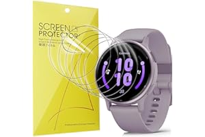 Blueshaweu Schutzfolie Kompatibel für Garmin vivoactive 6/5, HD klar Flexible TPU Displayschutzfolie [6 Stück] Kompatibel mit Garmin vivoactive 5,Vivoactive 6 GPS Smartwatch (transparent)