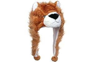 JK Home Mignon Bonnet Animal 3 en 1 Chapeau d'hiver Velours Echarpe Gants Cache Cou Oreilles