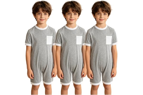 Jowowha 3 st pojkar flickor skötbody jumpsuit bomull body adaptive kläder för barn med speciella behov