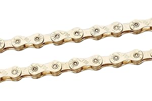 ZHIQIU FSC 9 Speed 116L Bike Chains, Silver,Gold (1/2x11/128-Inch) Compatible with 8 Speed