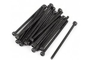 UXCELL sourcing map 20pcs M2x35 Vis six pans creux tête hexagonale cylindrique moletée Boulon en 12.9 acier alliage