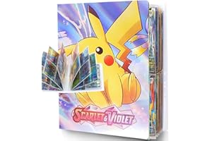 BSDPPT Album raccoglitore Carte da Collezione di Giochi, Raccoglitore Carte 30 Pagine,Libro di carte con un massimo di 240 carte-LMK1