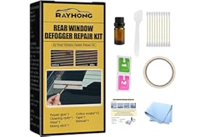 SHICHANGDA Kit di riparazione del lunotto riscaldato, kit di riparazione dello sbrinatore del parabrezza posteriore dell'auto conduttivo fai-da-te, correzioni di riparazione dello sbrinatore