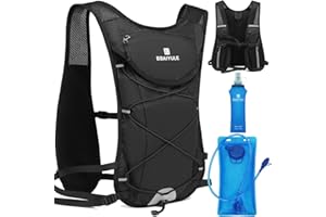 BBAIYULE® Mochila de hidratación con burbuja de hidratación, chaleco para correr para hombre y mujer, mochila para correr, mochila para ciclismo, correr, trail running