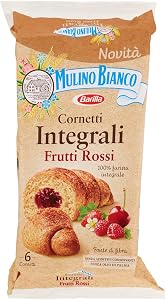 Mulino Bianco Cornetti Integrali Frutti Rossi con 100% Farina Integrale