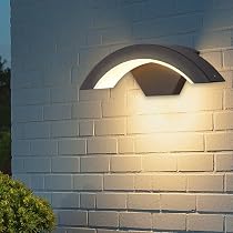 Applique da esterno 24W con sensore di movimento, design moderno, 6500K, IP65 impermeabile, faretto LED per esterni, adatto per terrazze. | Leroy Merlin
