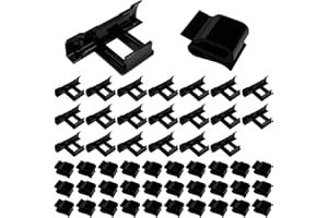 IRENWARL 50 Pcs Solar Panel Water Drain Clips, Cleaning Clips, Solar Panel Mud Removal Clip, Photovoltaic Panel Water Guide Clips, PV Modules Water Drainage Clips, for Water Drain Photovoltaic Solar Panel