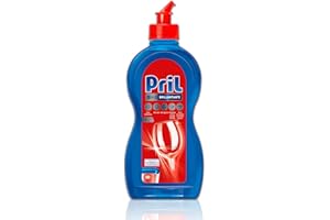 Pril 5in1 Brillantante Liquido per Lavastoviglie (500ml), Per una brillantezza superiore e un'extra asciugatura anche della plastica