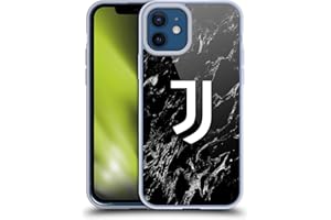 Head Case Designs Licenza Ufficiale Juventus Football Club Nero Marmoreo Custodia in Gel [Protezione di Grado Militare] Compatibile con Apple iPhone 12 / iPhone 12 PRO E Compatibile con MagSafe