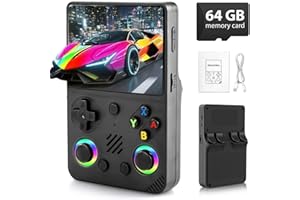 Colourbing RG36 PRO Retro Handheld Game Console - Support 30000+ Classic Games,3.5-Inch Screen,3000mAh Battery,Linux OS, Portable Game Console for Travel - Birthday Gift for Teens,Boy Friends(Black)