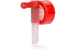 BiOHY Rubinetto di scarico DIN 45 (singolo) | rubinetto per taniche | beccuccio / rubinetto dosatore adatto per taniche da 5/10 litri con filettatura DIN 45