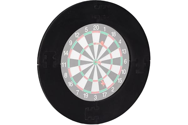 Relaxdays Dart Catchring R7, 4 pièces, Anneau de Protection pour Cible de fléchettes de 45 cm, Protection Murale Stable, EVA, diamètre Total 72 cm
