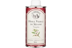 La Tourangelle, Huile Vierge de Sésame - Saveur gourmande de sésame toasté - Idéale pour les salades, tartares, woks, poissons et marinades - 500ml