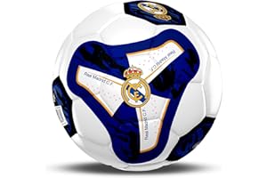 Hy-Pro Fútbol Oficial del Real Madrid CF - Talla 5, diseño de trazador, Entrenamiento, Partido, mercancía, Coleccionable para niños y Adultos
