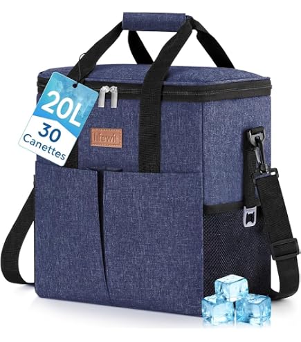 Lifewit Koeltas 20 Liter – Inklapbaar, Geïsoleerd En Lekvrij – Ideaal Voor Picknick, Kamperen, BBQ En Dagjes Uit – Donkergrijs