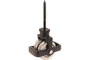 CHARLES WATSON 44mm Black Double Screw Cast Pulley with Cast BZP Wheel