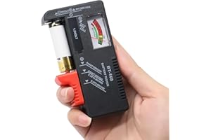 ARCELI Tester per batteria, tester per batterie per tutte le batterie, batteria Volt Checker, AA, AAA, D, C, 9 V e 1,5 V, per test di stato preciso della batteria