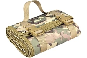 Prodkfe Tappeto Tiro Tattico Attrezzatura da Tiro all'aperto Tappetino Tattico Arrotolabili Antiscivolo Accessori da Caccia per Il Riposo Durevole per la Gamma e Il Campeggio Escursionismo