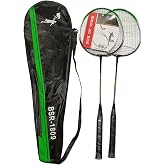 Avessa Badminton Raket Set &Ccedil;iftli-Tek Par&ccedil;a &Ccedil;antalı Yeşil