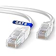 Mr. Tronic White Cat 6 Ethernet Cable 30m, LAN Ethernet Network Cable with RJ45 Ends Connectors, Internet Compatible with Cat 7 / Cat 8 | AWG24 Patch, UTP CCA (30 Meters, White)