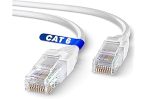 Mr. Tronic Kabel Ethernet Cat6 1m, kabel sieciowy LAN Cat 6 o wysokiej przepustowości dla szybkiego i niezawodnego połączenia z Internetem | Złącze kabla Ethernet AWG24, Kabel RJ45 UTP CCA (1 metr,