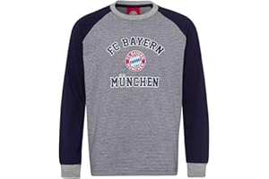 ‎FC BAYERN MÜNCHEN FC Bayern München Schlafanzug I Pyjama I Kinder I Gestreift I Blau-Grau I Größe 116